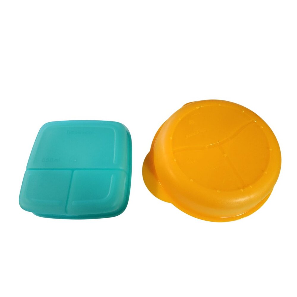 Tupperware Divided Lunch Containers With Lids - Picture 2 of 3
